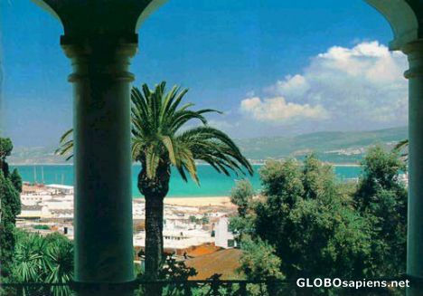 Postcard Beach view in Tanger.