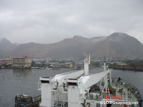 Postcard Port Louis in the morning