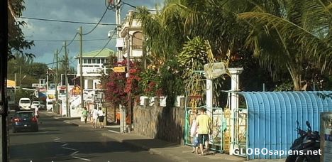 Postcard Coastal resort street