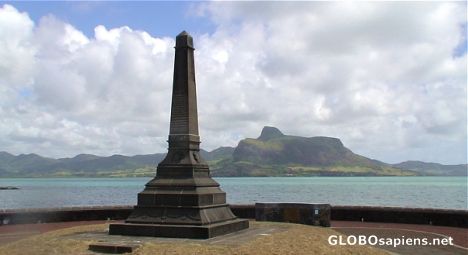 Postcard Monument of the naval battle