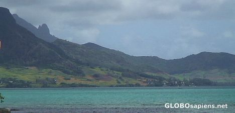 Postcard The coastline of Mauritius