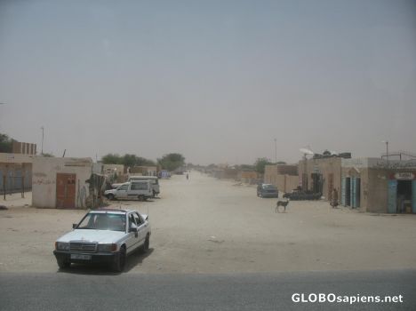 Postcard Long, dusty road