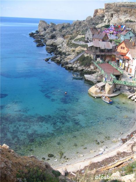Postcard Popeye Village Setting