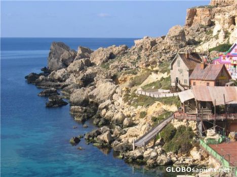 Postcard Popeye Village Setting