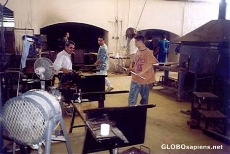 Postcard Glassblower