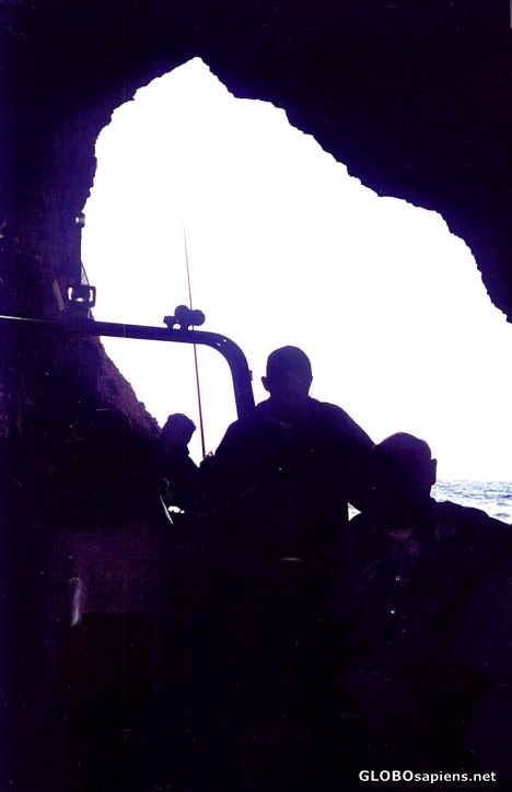 Postcard Sea Cave Throughway