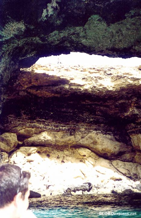Postcard Sea Cave Chimney