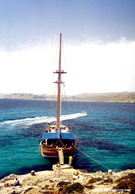 Postcard Comino Powerboat 1o3