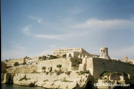 Postcard Valletta as seen from the sea