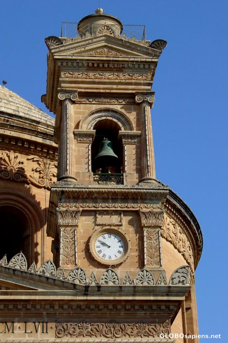 Postcard Ir-Rotunda's Clocktower