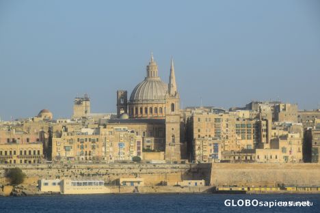 The walls of Valletta