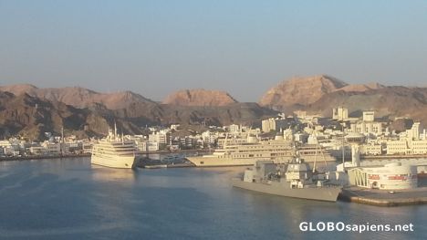 Postcard Port of Muscat