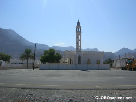 Postcard Mosque in downtown