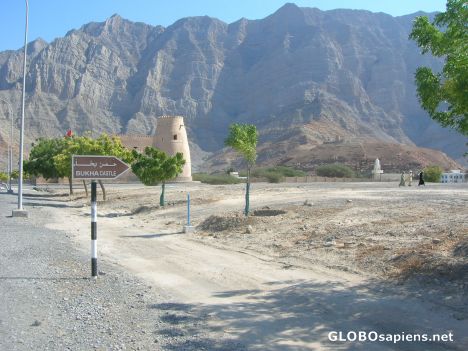 Postcard Sign to show Bukha castle