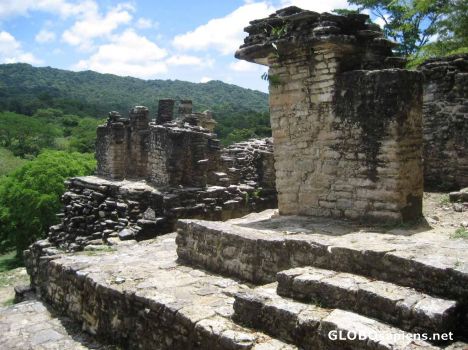 Postcard Mayan Remains of Queen's Palace