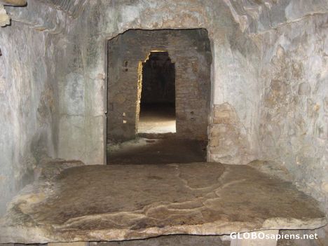 Postcard Through an ancient palace doorway