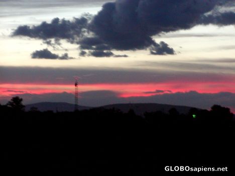 Postcard Sunset before the Storm