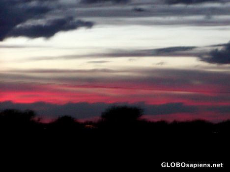 Postcard Volcanic Sunset