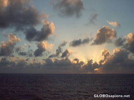 Postcard Beautiful western carribean sunset (2)
