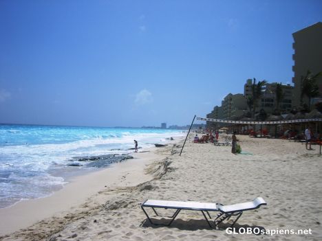 Postcard Cancun beach