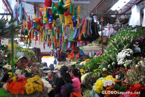 Postcard En el mercado