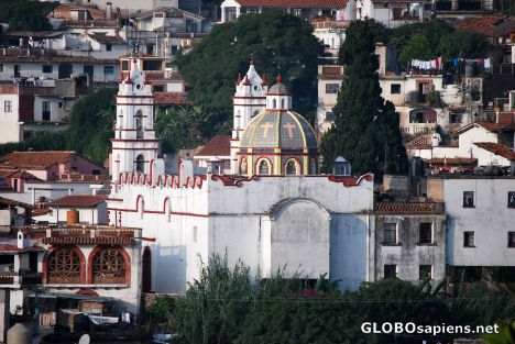 Postcard A church in Taxo