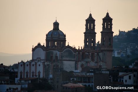 Postcard The cathedral at dusk