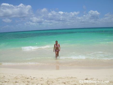 Postcard Best beach in Playa del Carmen