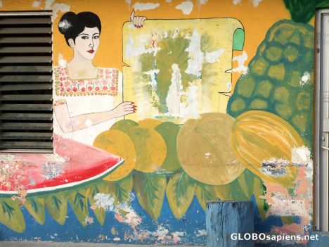 Postcard Watermelon mural
