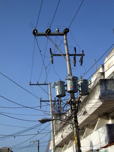 Postcard Power lines