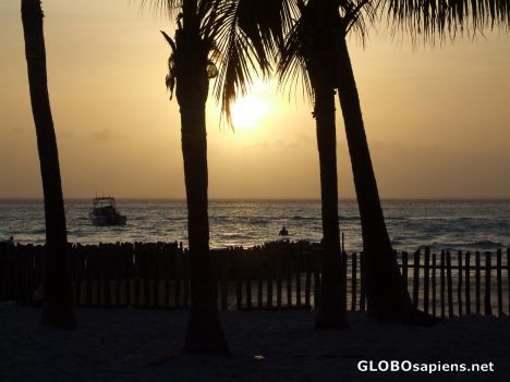 Postcard Sunset Playa Norte