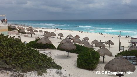Dolphin Beach on cloudy day