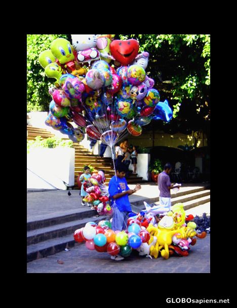 Postcard Balloon Seller