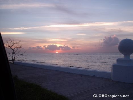 Postcard A typical sunset in Cozumel