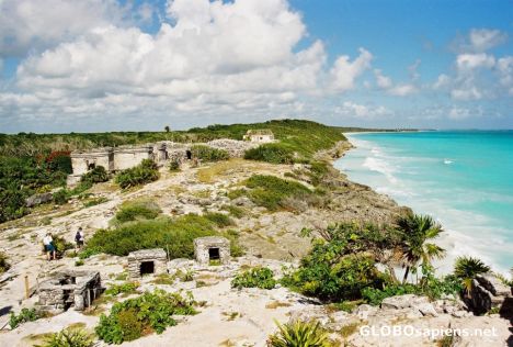Postcard tulum,mayan ruins