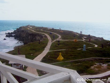 Postcard Sculpture park at Garrafon