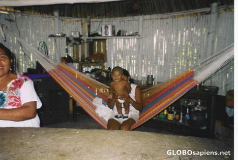 Postcard familia indigena