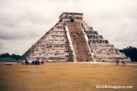 Postcard Chichen Itza Kukulkan's Pyramid