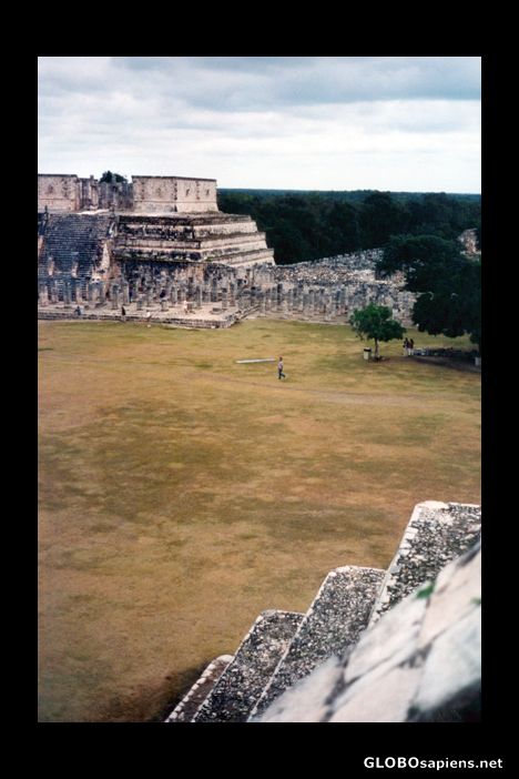 Postcard Chichen Itza Temple of the Warriors