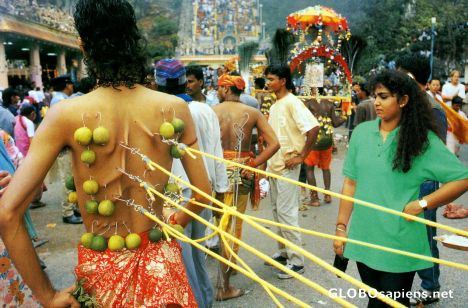 Postcard Batu Caves - Thaipusam Procession
