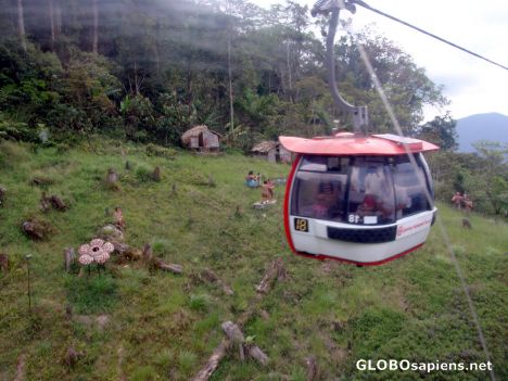 Postcard Orang Asli Artifact and Skycab