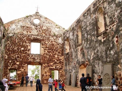 Postcard Ruins of St Paul's Church