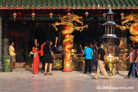 Postcard Chinese temple