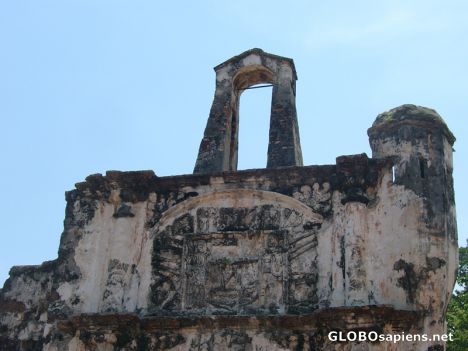 Postcard St. Pauls Church - Hilltop Melaka City