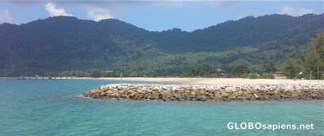 Postcard Tioman from Tekek pier