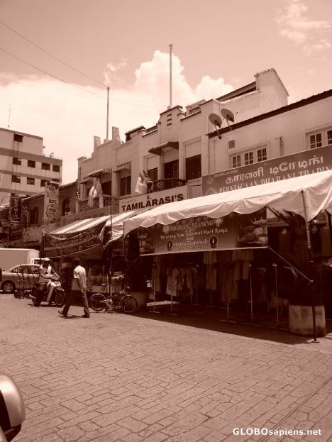 Postcard Little India Vendors
