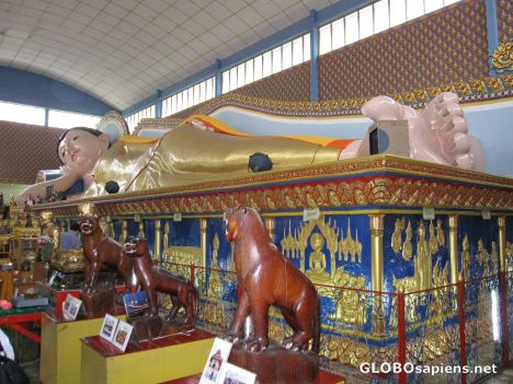 Postcard the 4th largest sleeping buddha