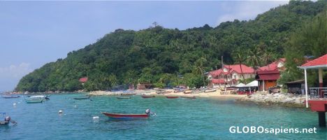 Postcard Boats at fishermen village