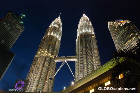 Postcard twin tower