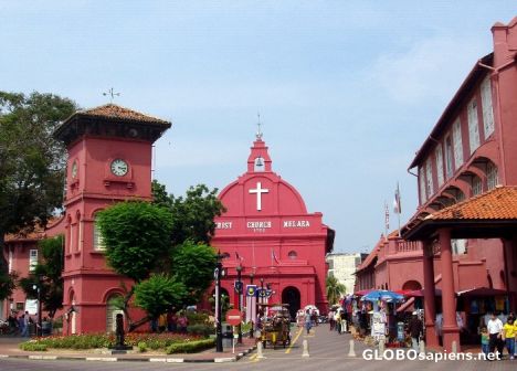 Postcard Christ Church, Malaysia' oldest Protestant church